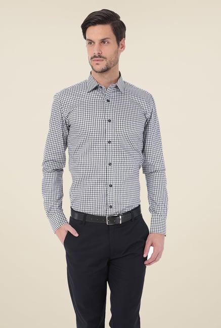 Basics Grey Checks Shirt Basics Grey Checks Shirt