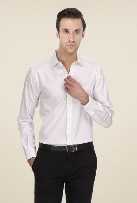 Basics White Striped Shirt Basics White Striped Shirt