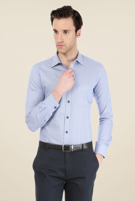 Basics Blue Striped Shirt Basics Blue Striped Shirt