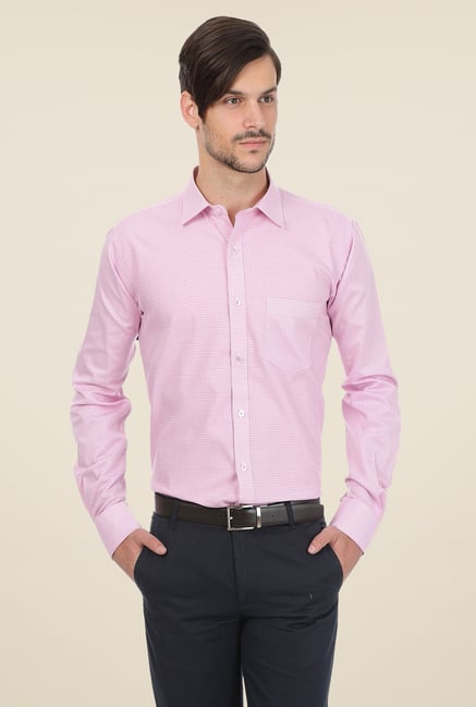 Basics Pink Checks Shirt Basics Pink Checks Shirt
