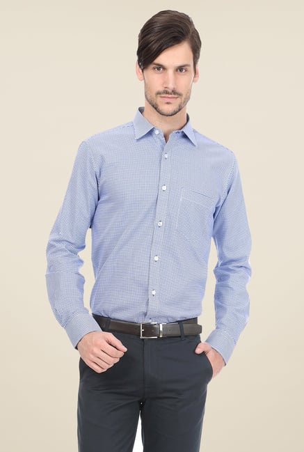 Basics Blue Checks Shirt Basics Blue Checks Shirt