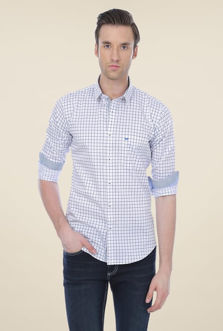 Basics Blue Checks Shirt Basics Blue Checks Shirt