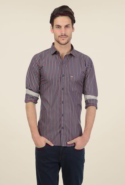 Basics Navy Striped Shirt Basics Navy Striped Shirt