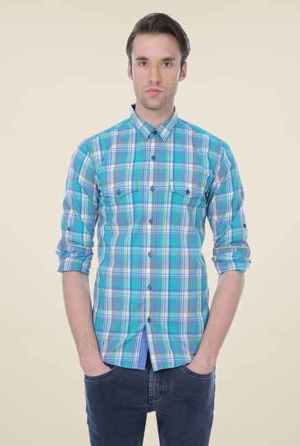 Basics Blue Checks Shirt Basics Blue Checks Shirt