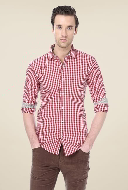 Basics Red Checks Shirt Basics Red Checks Shirt
