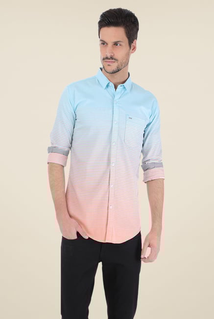 Basics Blue & Pink Ombre Shirt Basics Blue & Pink Ombre Shirt