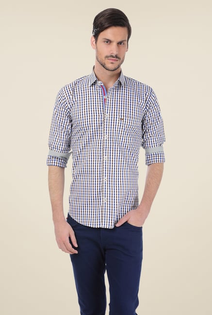 Basics Brown Checks Shirt Basics Brown Checks Shirt