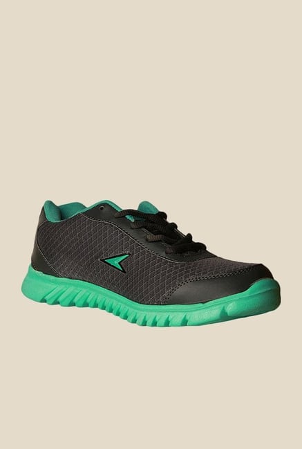 Power Fly Place Black & Green Running Shoes Power Fly Place Black & Green Running Shoes