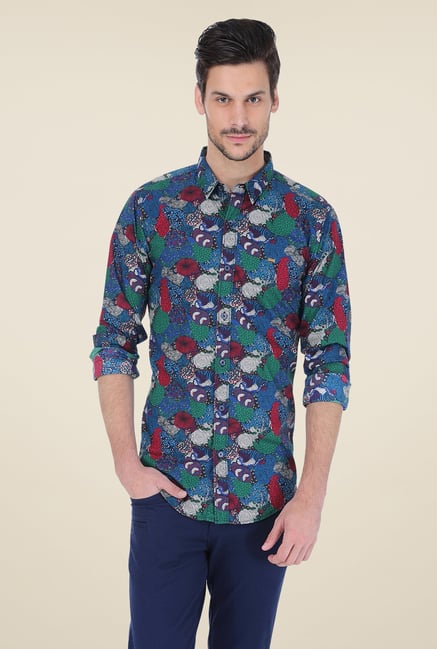 Basics Multicolor Printed Shirt Basics Multicolor Printed Shirt
