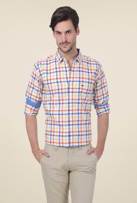 Basics White Checks Shirt Basics White Checks Shirt