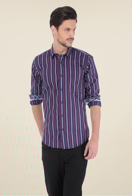 Basics Navy Striped Shirt Basics Navy Striped Shirt