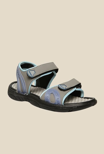 Power Platoon Grey & Blue Floater Sandals Power Platoon Grey & Blue Floater Sandals
