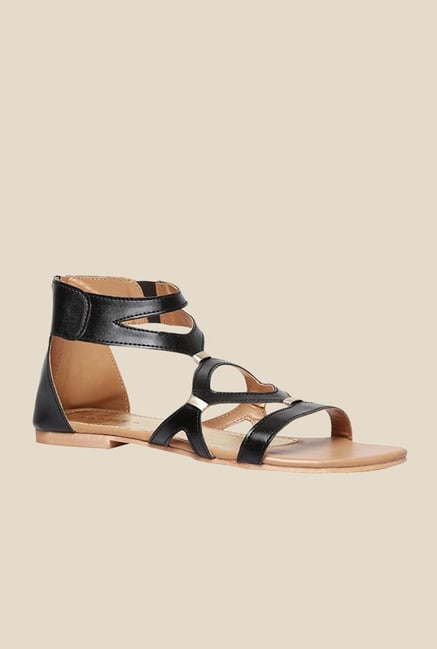 Footin Black Gladiator Sandals Footin Black Gladiator Sandals