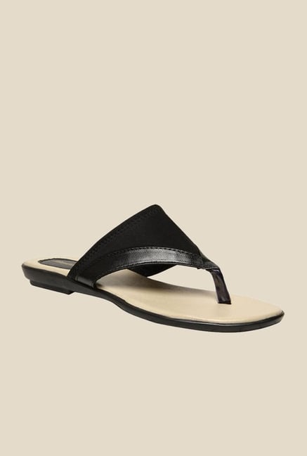 Bata Lycra Black Thong Sandals Bata Lycra Black Thong Sandals
