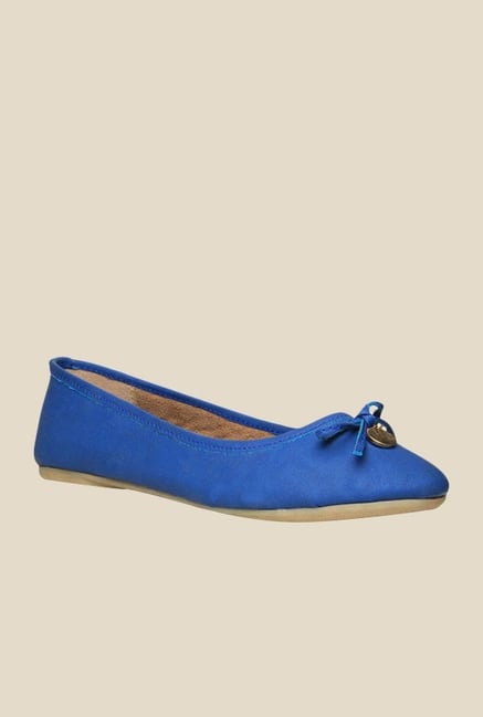 Bata Trim Blue Flat Ballets Bata Trim Blue Flat Ballets