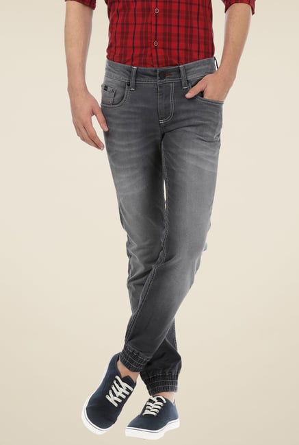 Basics Grey Lightly Washed Joggers Basics Grey Lightly Washed Joggers
