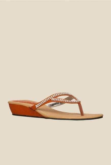 Bata Sonia Orange Thong Sandals Bata Sonia Orange Thong Sandals