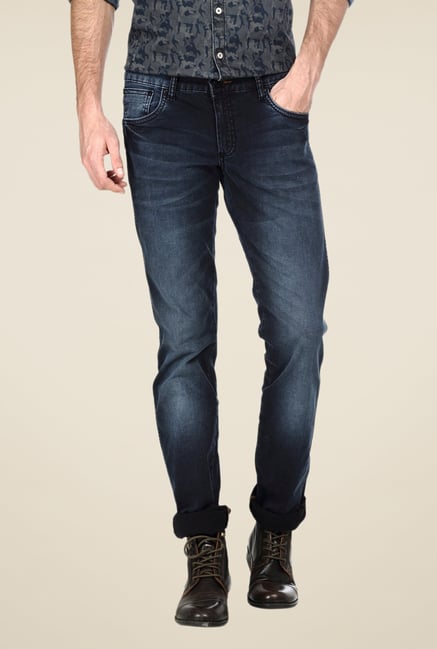 Basics Navy Lightly Washed Jeans Basics Navy Lightly Washed Jeans