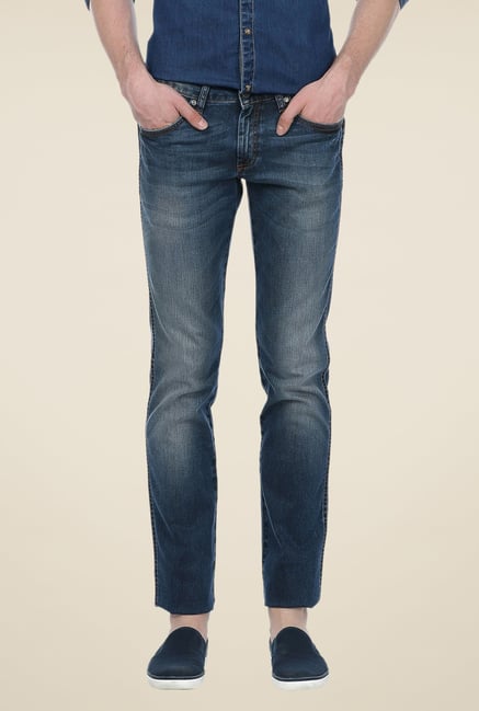 Basics Blue Lightly Washed Jeans Basics Blue Lightly Washed Jeans