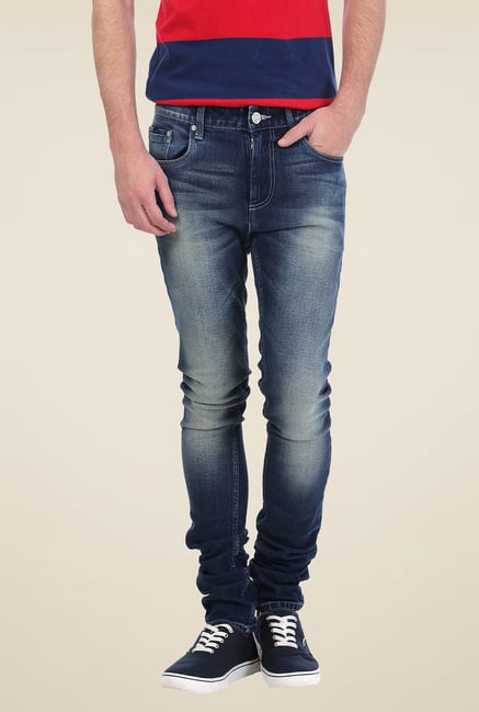 Basics Blue Lightly Washed Jeans Basics Blue Lightly Washed Jeans