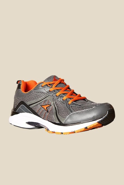 Power Alpha Silver & Orange Running Shoes Power Alpha Silver & Orange Running Shoes