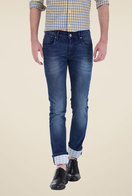 Basics Blue Lightly Washed Jeans Basics Blue Lightly Washed Jeans