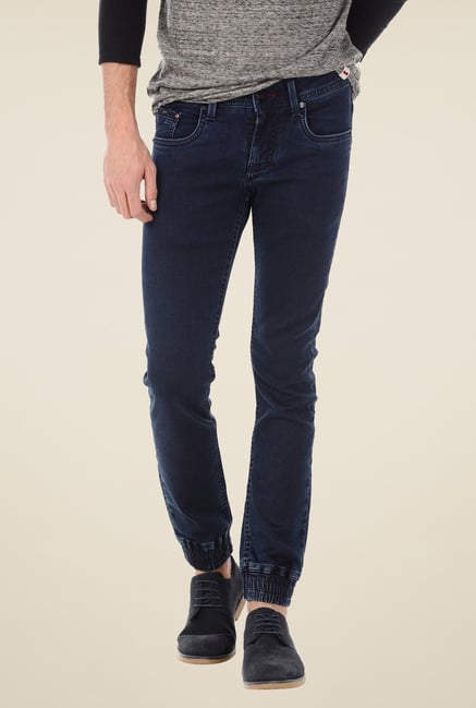 Basics Navy Lightly Washed Joggers Basics Navy Lightly Washed Joggers