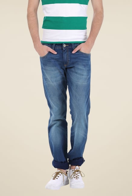 Basics Blue Lightly Washed Jeans Basics Blue Lightly Washed Jeans