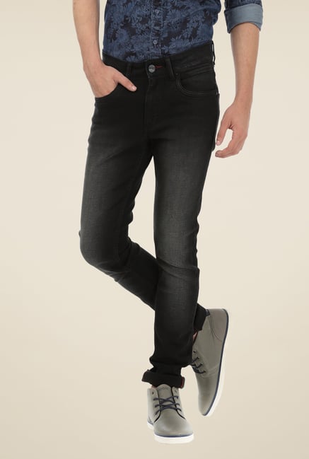 Basics Black Lightly Washed Jeans Basics Black Lightly Washed Jeans
