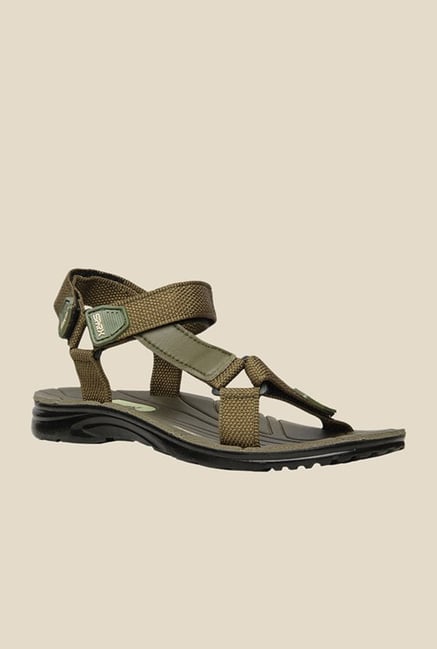 Bata Rambo Olive Green Floater Sandals Bata Rambo Olive Green Floater Sandals