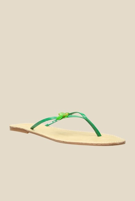 Bata Butterfly Green Flip Flops Bata Butterfly Green Flip Flops