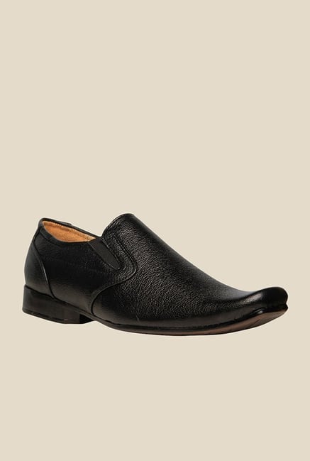 Footin Black Formal Slip-Ons Footin Black Formal Slip-Ons