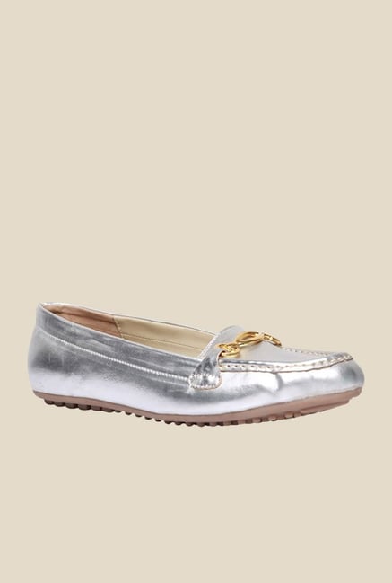 Bata Karlie Silver Loafers Bata Karlie Silver Loafers
