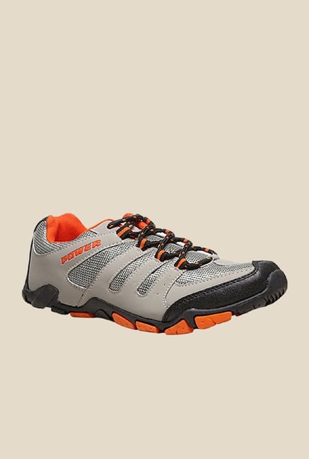 Power Men Do Grey & Orange Casual Shoes Power Men Do Grey & Orange Casual Shoes