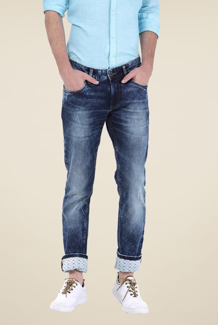 Basics Blue Lightly Washed Jeans Basics Blue Lightly Washed Jeans