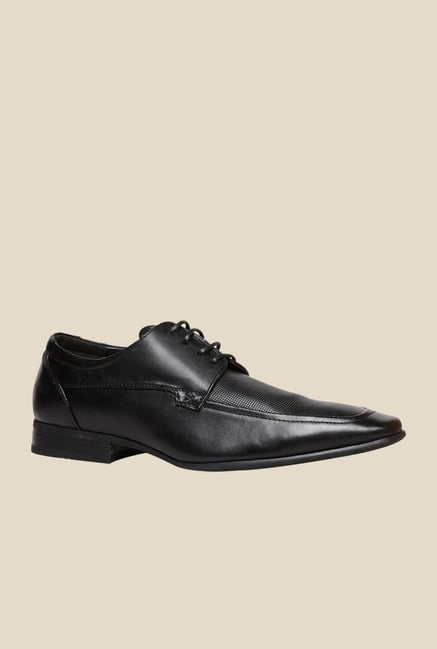 Bata Qdaved Black Derby Shoes Bata Qdaved Black Derby Shoes