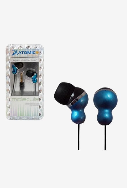 Atomic9 Molecule Noise Isolation Earphones (Metallic Blue) Atomic9 Molecule Noise Isolation Earphones (Metallic Blue)