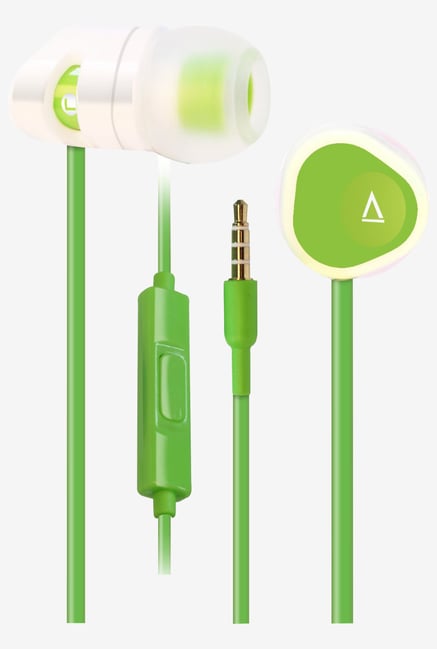 Creative MA-200 In the Ear Headphones with Mic (White/Green) Creative MA-200 In the Ear Headphones with Mic (White/Green)