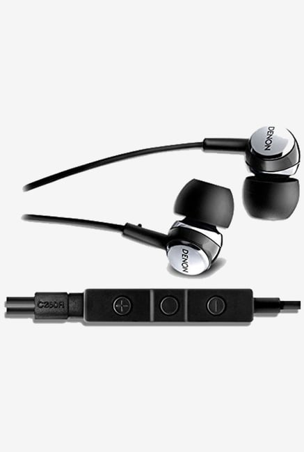 Denon AH-C260R In the Ear Headphone with Mic (Black) Denon AH-C260R In the Ear Headphone with Mic (Black)