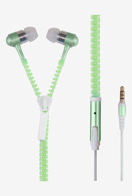 Generic Luminous Zipper In the Ear Earphones (Green) Generic Luminous Zipper In the Ear Earphones (Green)