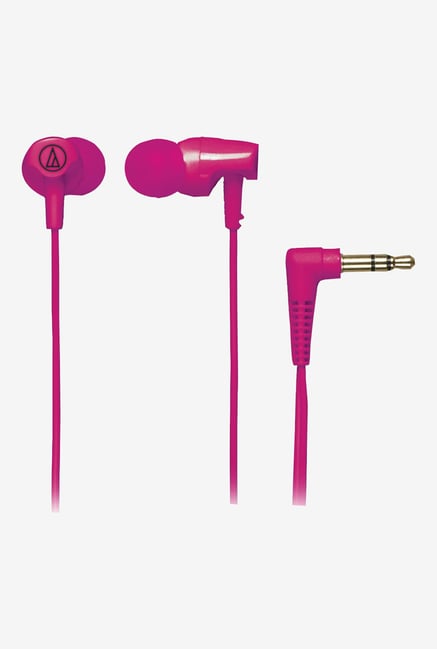 Audio Technica ATH-CLR100PK In The Ear Headphones (Pink) Audio Technica ATH-CLR100PK In The Ear Headphones (Pink)