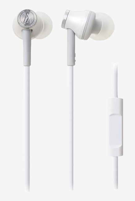 Audio Technica ATH-CK330iS In The Ear Headphones (White) Audio Technica ATH-CK330iS In The Ear Headphones (White)