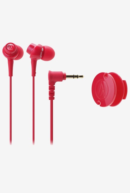 Audio Technica ATH-CKL203 RD In The Ear Headphone (Red) Audio Technica ATH-CKL203 RD In The Ear Headphone (Red)