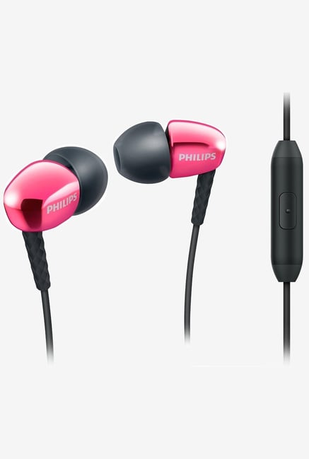 Philips SHE3905 In The Ear Headphones (Pink) Philips SHE3905 In The Ear Headphones (Pink)