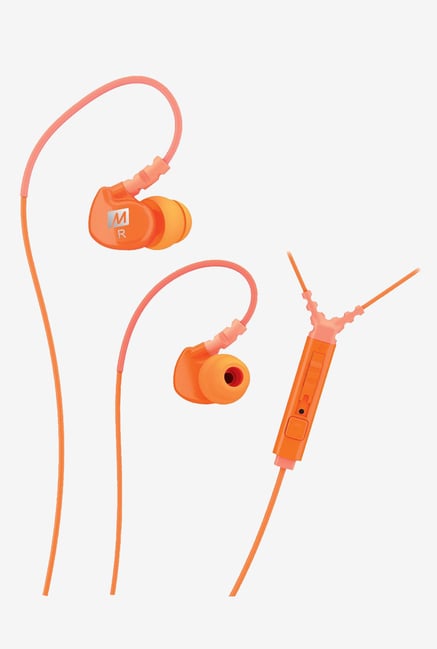 MEE Audio Sport-Fi M6P Memory Wire In The Ear Headphones(Orange) MEE Audio Sport-Fi M6P Memory Wire In The Ear Headphones(Orange)