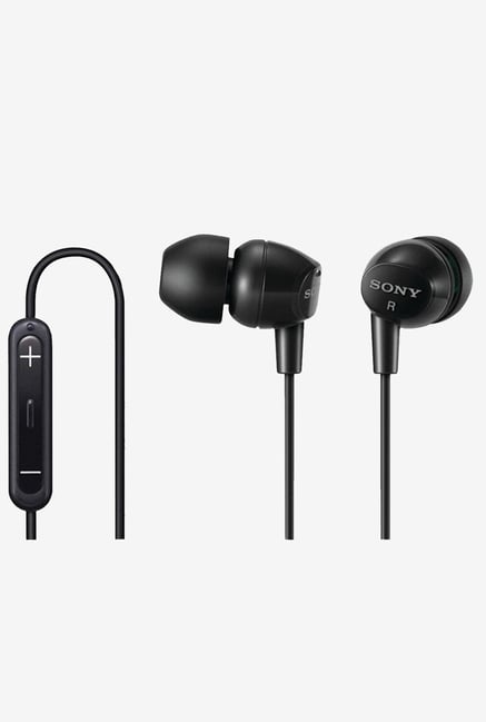 Sony YDREX12IPB In-Eat Stereo Headphones with Mic (Black) Sony YDREX12IPB In-Eat Stereo Headphones with Mic (Black)