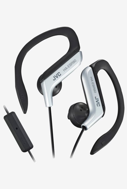 JVC HAEBR80S Sports Clip High Quality Headphones (Silver) JVC HAEBR80S Sports Clip High Quality Headphones (Silver)