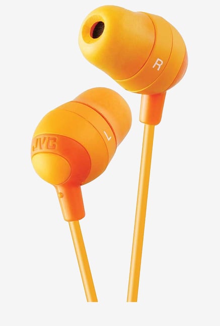 JVC Stereo In The Ear earbud Lightweight Headphones (Orange) JVC Stereo In The Ear earbud Lightweight Headphones (Orange)