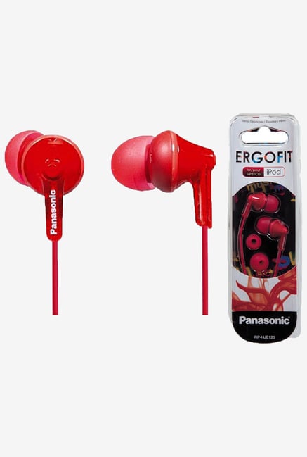 Panasonic RP-HJE125E-R In The Ear Canalphone (Red) Panasonic RP-HJE125E-R In The Ear Canalphone (Red)
