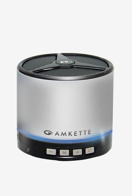 Amkette FDD663SL Portable Bluetooth Speaker (Silver) Amkette FDD663SL Portable Bluetooth Speaker (Silver)